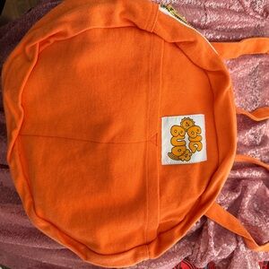 Vintage Big Bud Press Orange Canvas Backpack with Minimalist Design